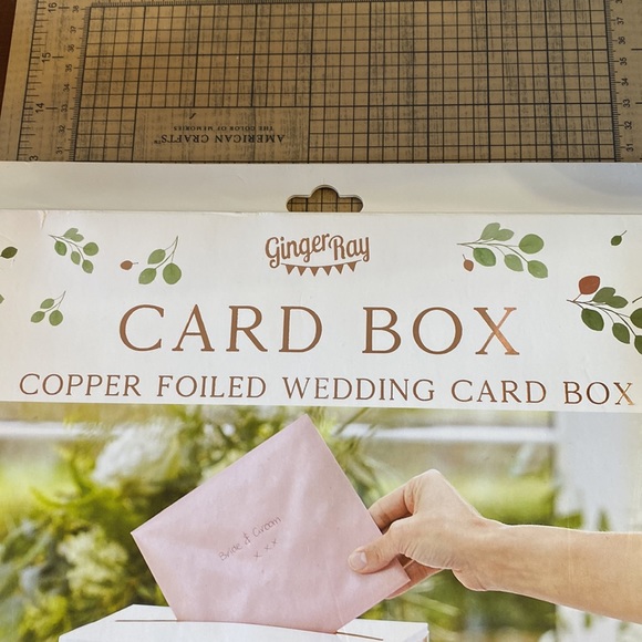 Ginger Ray Wedding Card Box. Rose Gold & White. - Picture 3 of 6